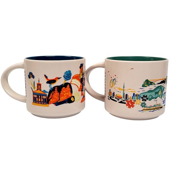 Starbucks Discovery Series Lot 2 Tennessee 2024 Niagara Falls 2024 Mugs 14 oz - Picture 3 of 7